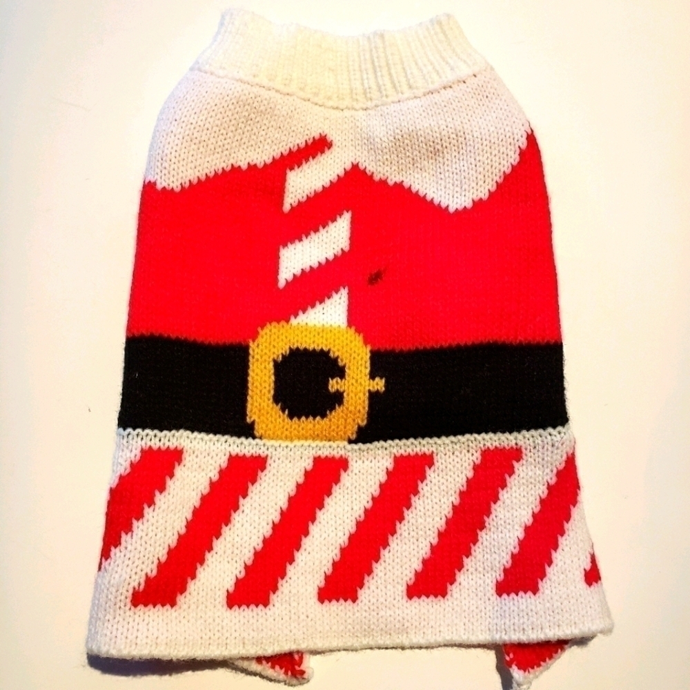 Dog puppy XS Santa sweater